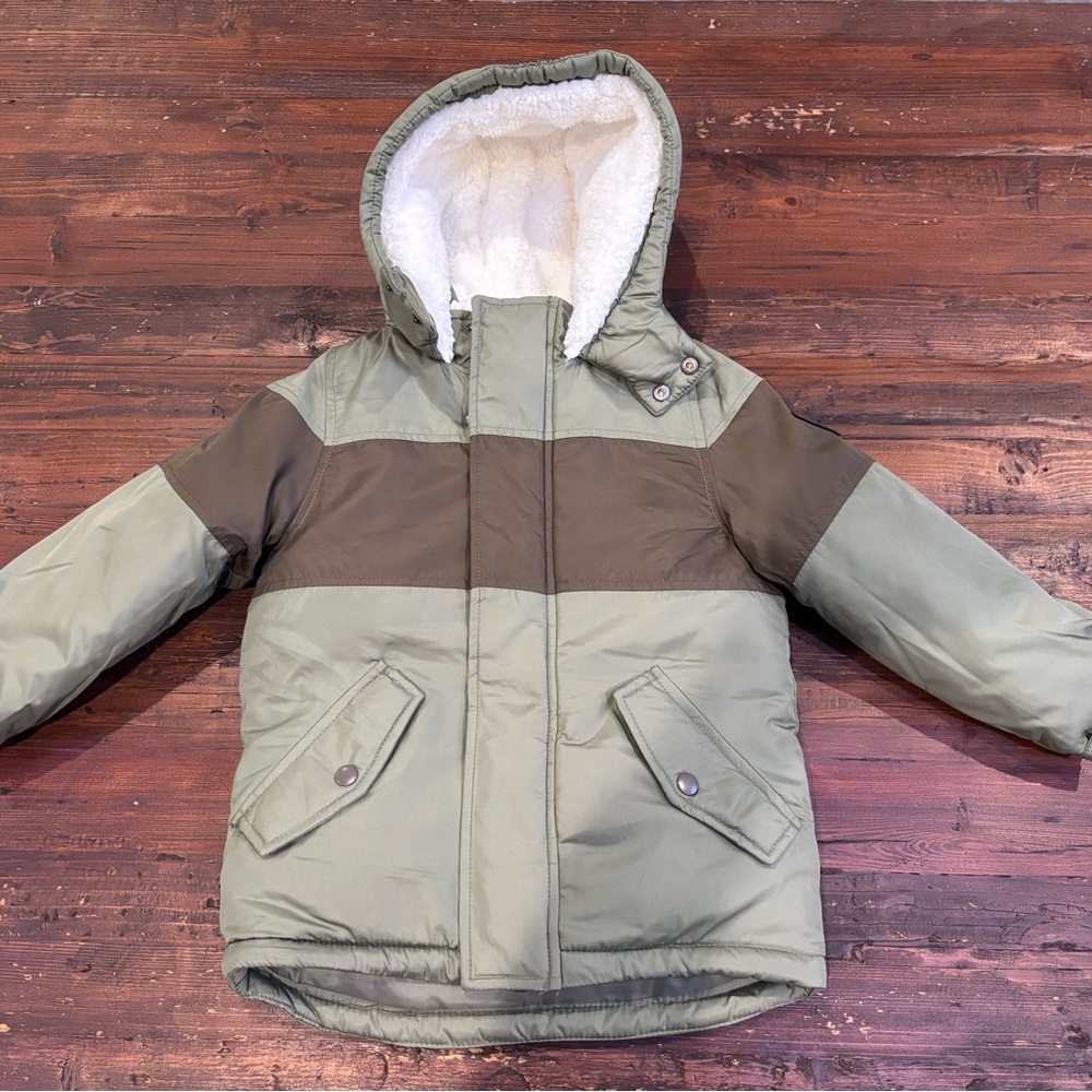OshKosh B'gosh Two-Tone Green Puffer Jacket